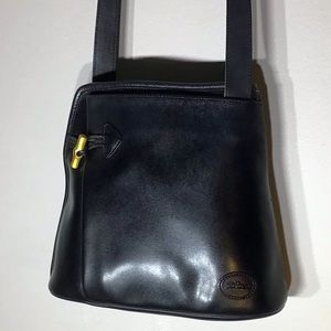 COPY - Vintage Longchamp Roseau Black Leather Shoulder BagToggle clasp Paris Ha…